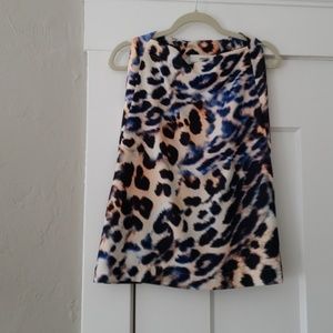 Leopard sleeveless top